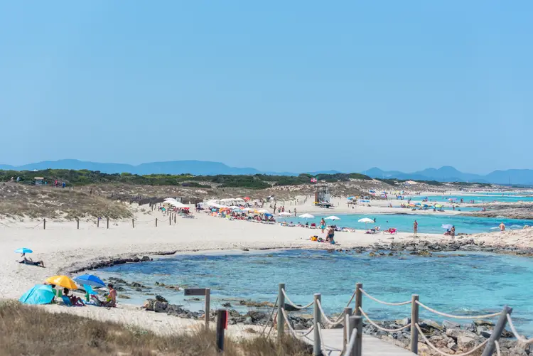 spiaggia di llevant a formentera